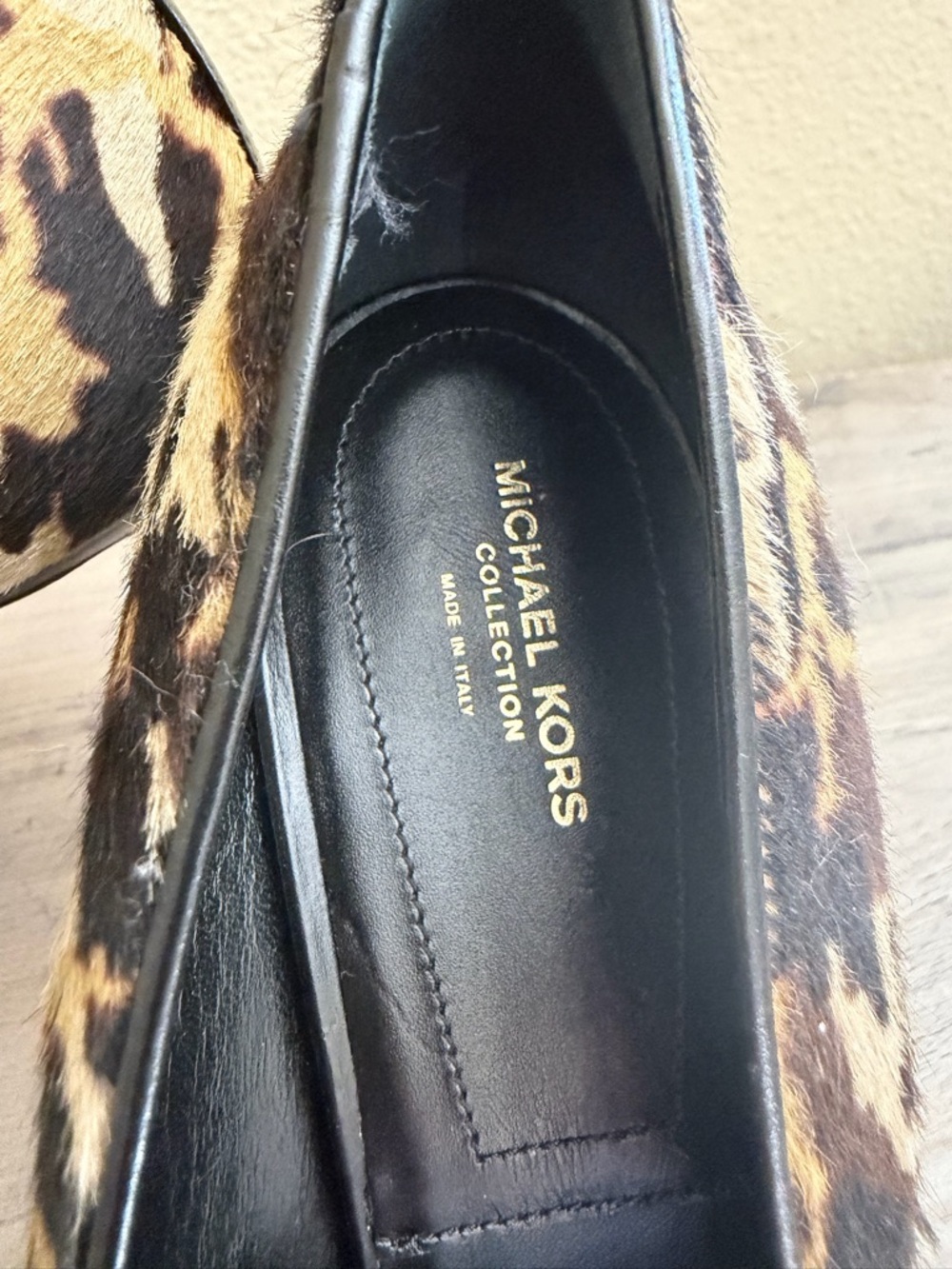 Michael Kors Calf Hair Camo Print Pointed Toe Stiletto Pumps!  New without tags! - Picture 4 of 7